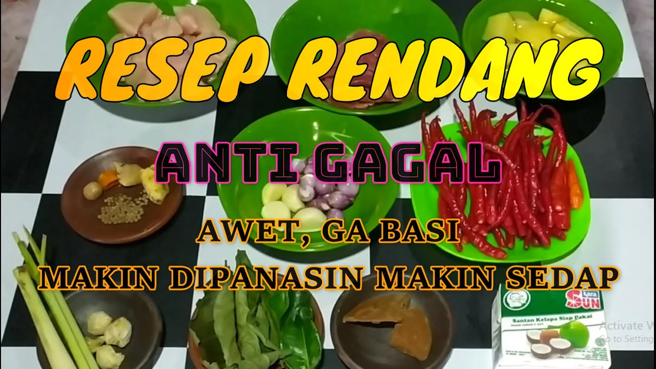 Cara Masak Rendang Ayam Dengan Bumbu Jadi Dari Pasar