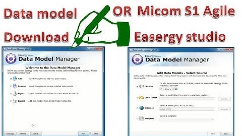 How to install | and | Export data model thought internet | for| Easergy studio |and |  S1 Agile