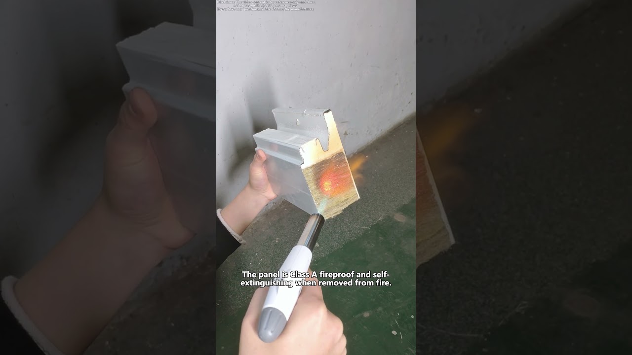 A fireproof, moisture-proof and corrosion-resistant material for exterior walls.