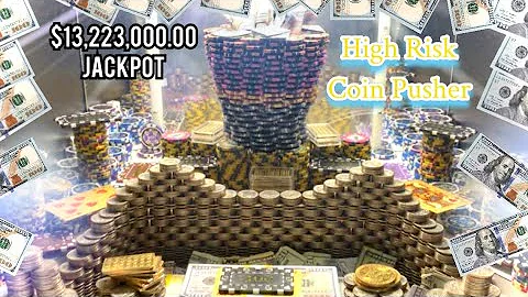 🔴*MUST SEE*… SUPER MEGA HIGH RISK COIN PUSHER $1,000,000 Buy In! $13,223,000.00 WIN! (WORLD RECORD)