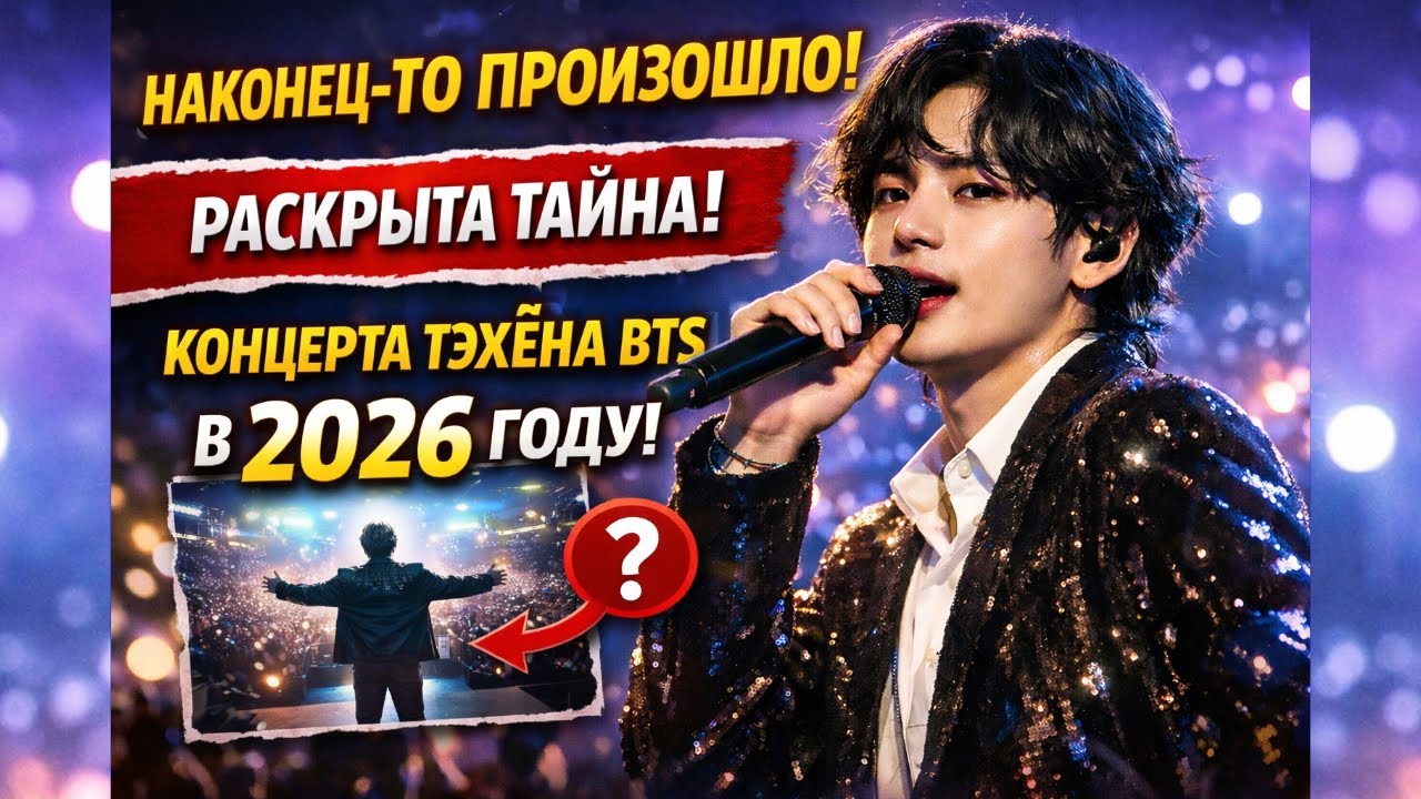 😱 Наконец произошло! Раскрыты факты о концерте Тэхёна BTS в 2026 году