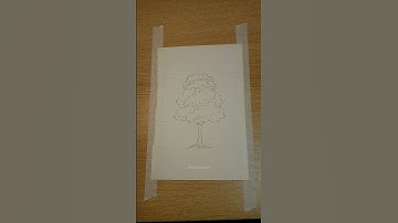 Simple Tree Drawing Tutorial #drawing #art #sketch #tutorial #tree