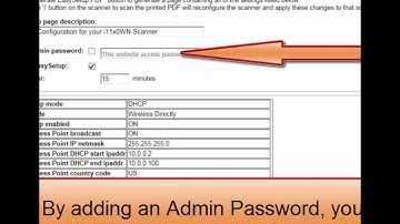 Kodak i11xxWN - Using EasySetup to configure the scanner using a wired and adhoc wireless connection