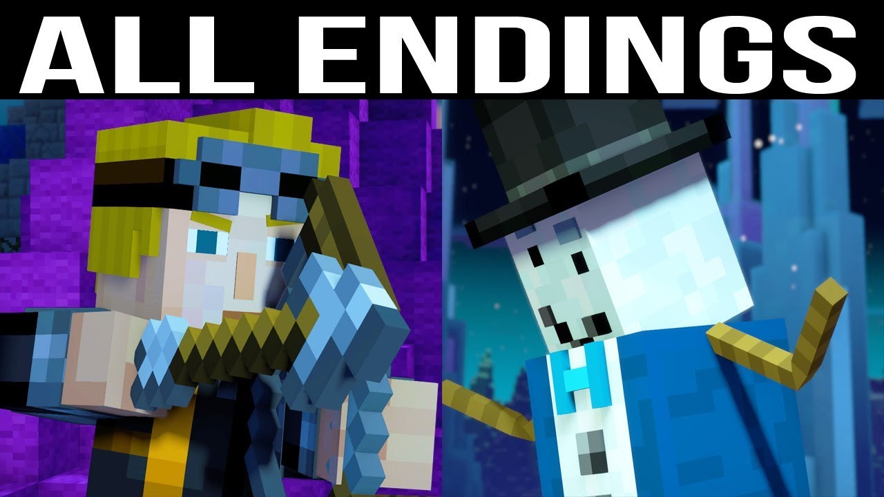 Minecraft Story Mode Season 2 EPISODE 2 ALL ENDINGS (Ending 1 + Ending ...
