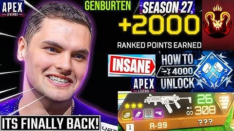 GENBURTEN soloQ 4K DAMAGE ❗Dominating LOBBY❗ SEASON 27 RANKED🚨Apex Legends @Genburten