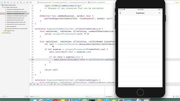 06 Core Data Relationships - Add and View Expenses in a Category - Expenses with Categories App