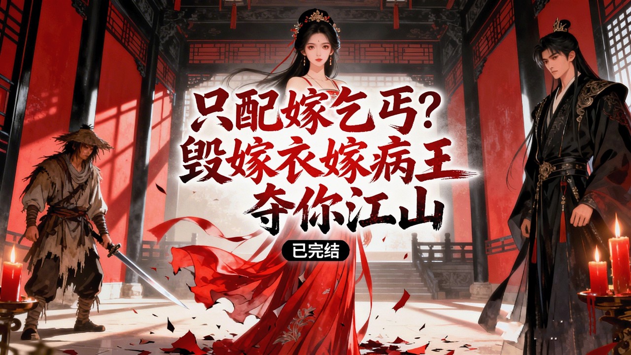 完结《只配嫁乞丐？毁嫁衣嫁病王夺你江山》1-889天下第一绣娘步悔思被赐婚竹马太子，却遭太子变心、兄长背叛，太子嫌其身份粗鄙，早已暗退婚约并预谋当众羞辱她。 #女頻 #古言 #完結 #橘子不酸