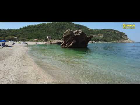 Πήλιο, Παραλία Πάλτση,Το Ιδιαίτερο Τοπίο με τα Πράσινογάλανα Νερά - Greece, Pelion, Paltsi Beach.4K