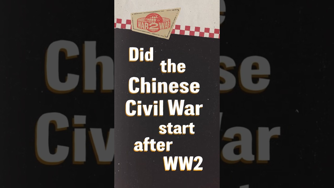 Did the Chinese Civil War start after WW2? #W2W #shorts