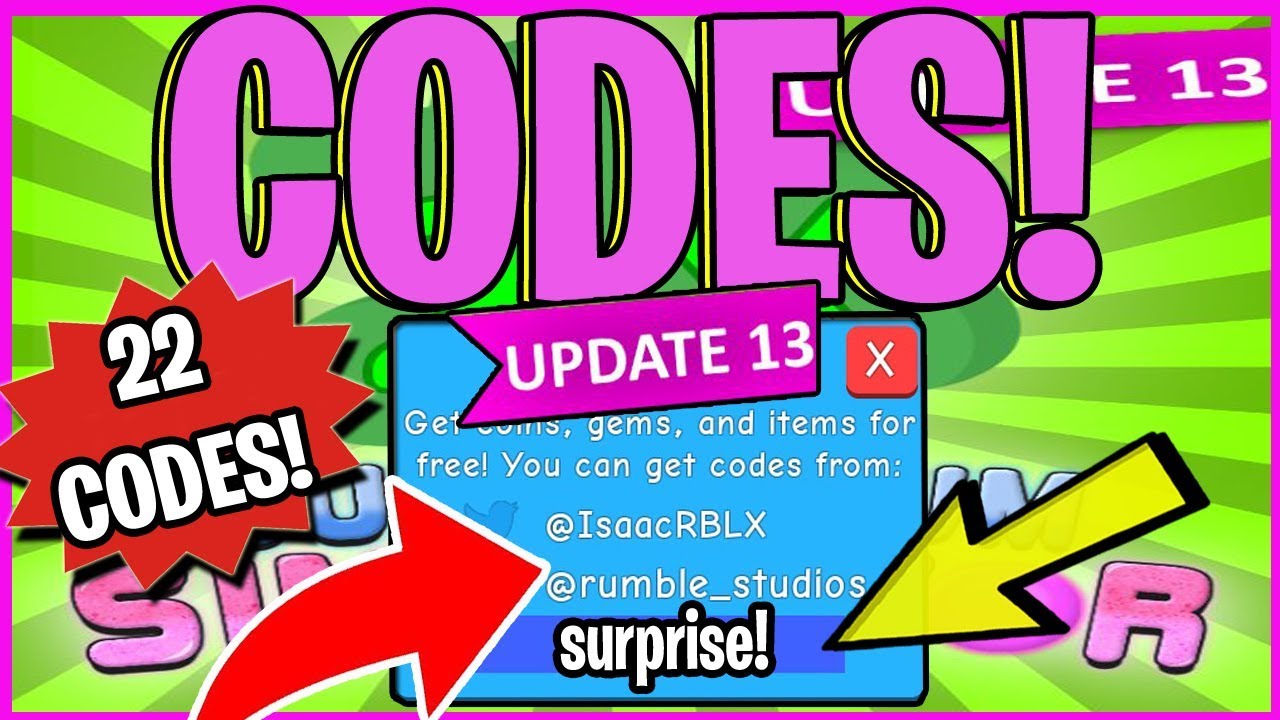 ALL 22 NEW BUBBLE GUM SIMULATOR CODES ROBLOX NEW JANUARY 2019 UPDATE YouTube