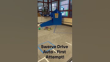 Testing Swerve Drive Auto Path for the First Time!