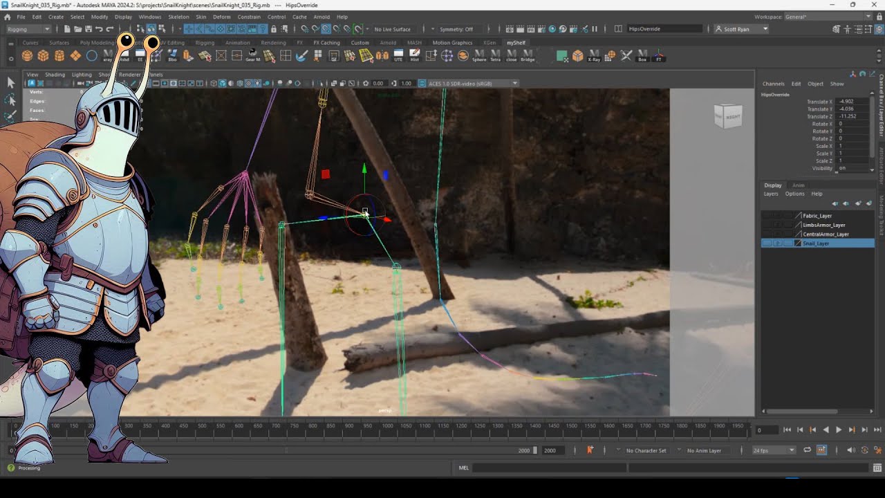 Snail Knight 17 Skeleton Fix
