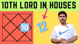 10th Lord in different Houses - Vedic Astrology