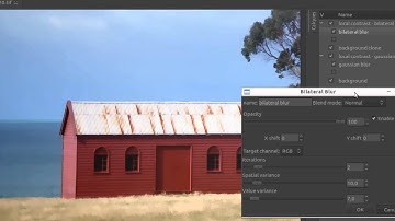 Local contrast enhancement: gaussian vs. bilateral blurring