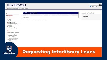 Requesting an Interlibrary Loan [ILL] - WCSU Library Tutorials