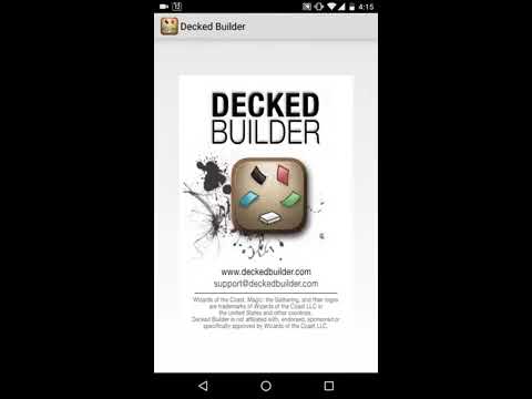 importing decked builder csv to deckbox
