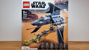 LEGO Star Wars 75314 The Bad Batch Attack Shuttle (2021) SPEED BUILD
