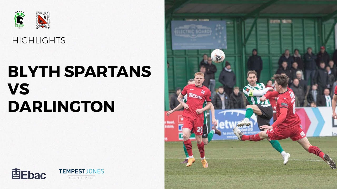 Blyth Spartans 00 Darlington National League North 2022/23 YouTube