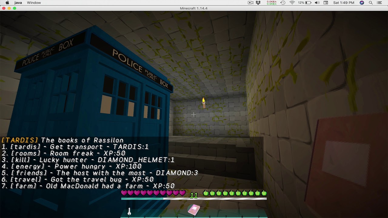 TARDIS book command test