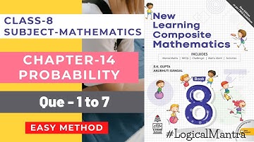 New Learning Composite Mathematics Class 8 || Probability || Self practice-14 || Chapter 14 S Chand