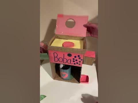 New Cardboard Boba Tea Machine!!! 😍 - YouTube