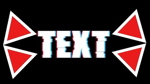 How To Make A Glitch Text On Android/iOS