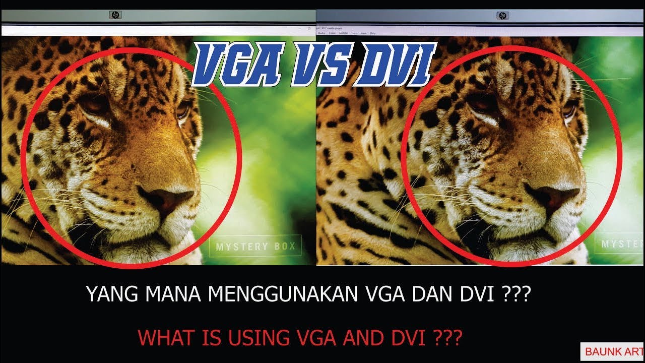 Perbedaan menggunakan kabel vga dan dvi di pc youtube