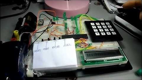 UCR EE/CS 120B WINTER 2012 FINAL PROJECT VIDEO -- Liu (with Lee), Keypad DDR Game