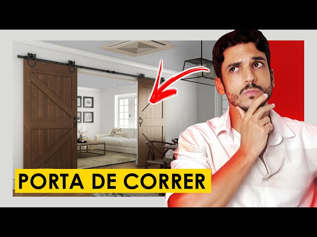 Portas de celeiro: ganhe espaço com elas.