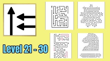 Arrows puzzle escape level 21 - 30 solution walkthrough 