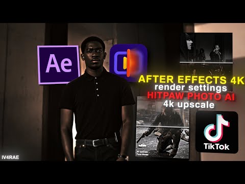 HOW TO: Make Your Photos 4K with Hitpaw Photo AI and After Effects 60fps 4K Render Settings Tutorial