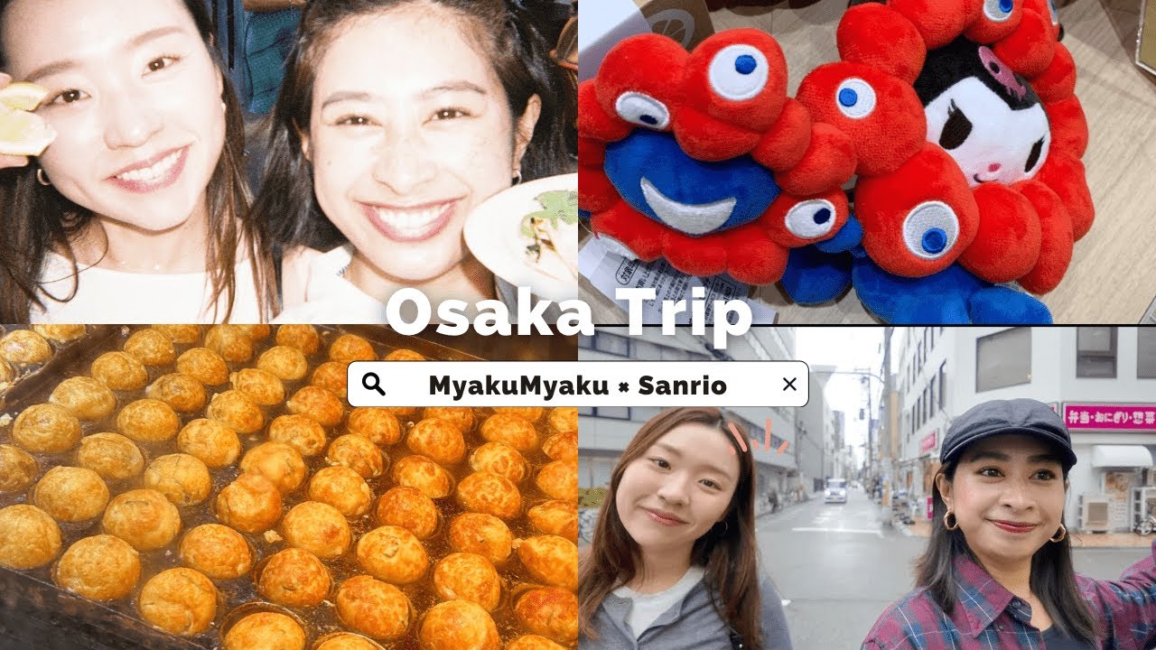 【Osaka Trip】物欲のない人がどうしても欲しくなったミャクミャクとサンリオコラボグッズを見つける旅🤩❤️‍🩹