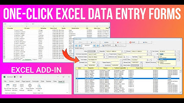 One-Click Excel Data Entry Forms (Excel Add-in)