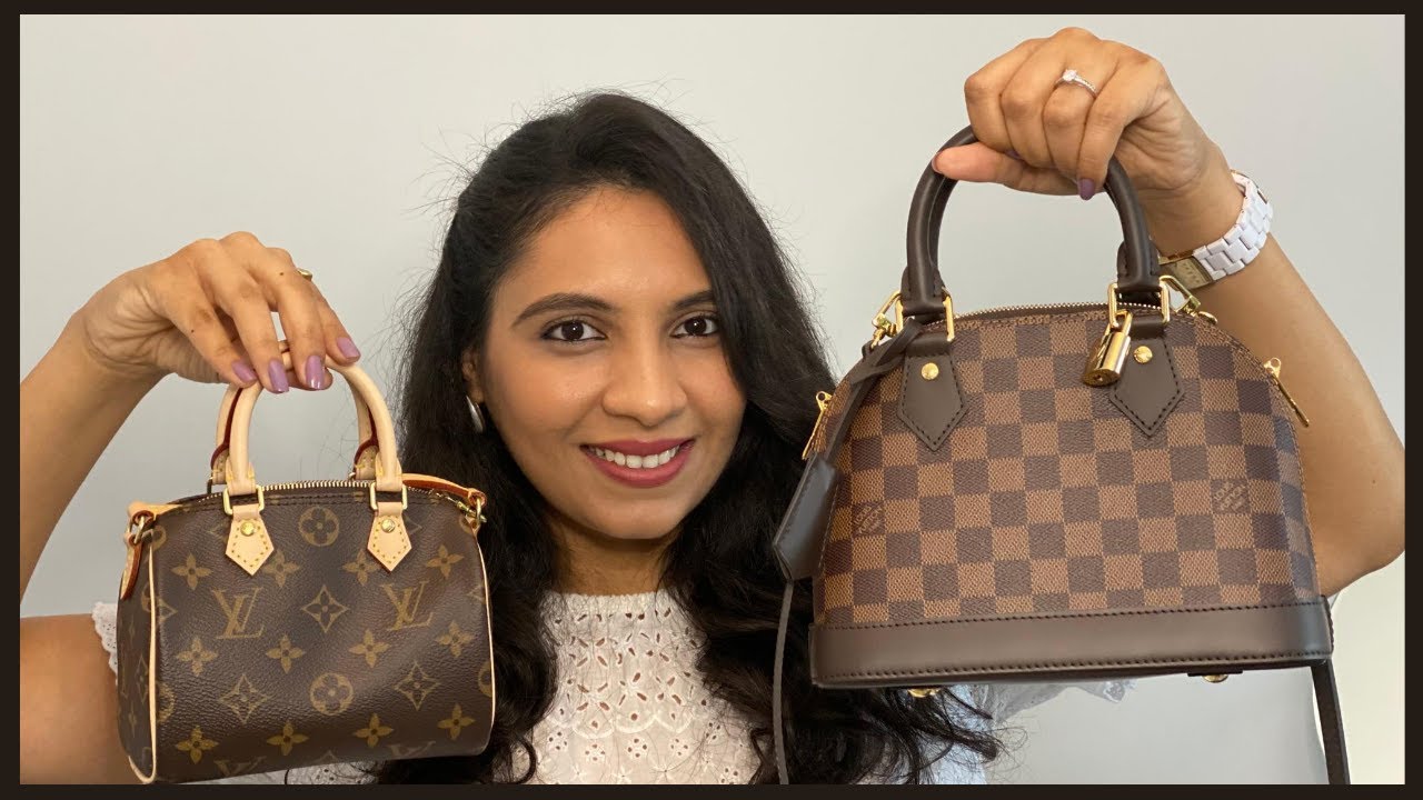 LOUIS VUITTON NANO SPEEDY VS ALMA BB