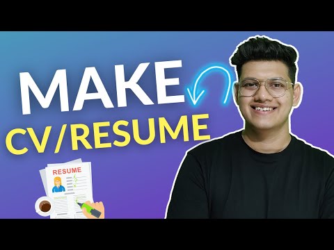 How To Make Resume/CV in 5 Minutes | Free | No Watermark | Overleaf Tutorial