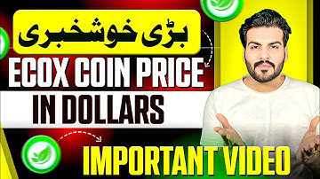 ECOX Coin Price in Dollars || Important Video ✅