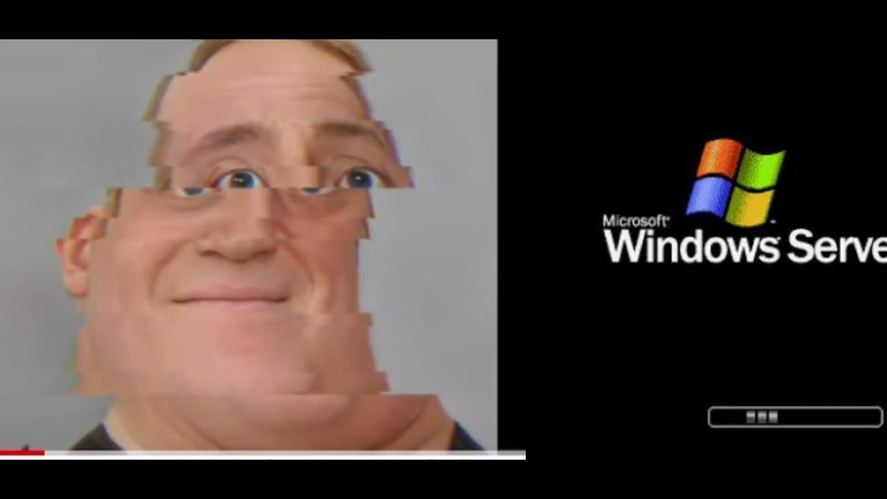 Mr incredible became glitch the oldest windows version