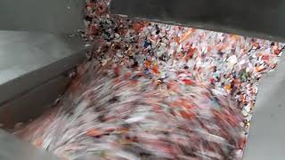 Plastic PP HDPE flakes  crushing washing separation machine