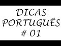 Aula 23/38 - Dica de Português 01 - Sujeito, Verbo e Complemento - Sidney Martins