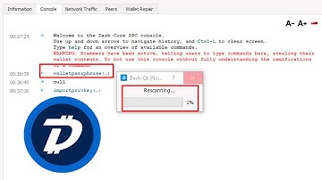 Dash Core Wallet Lock But Import Paper Wallet How ? | DASH Core Wallet