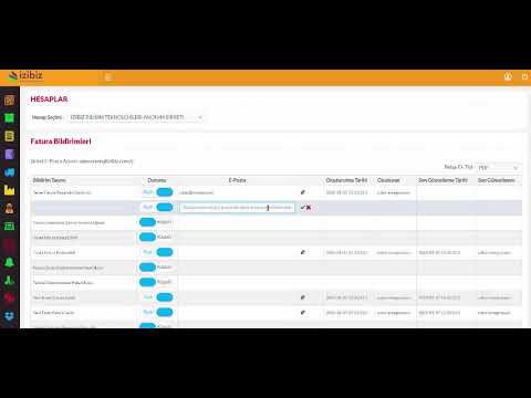 İzibiz Portalde Mail ile Bildirim Yönlendirme