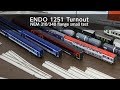 エンドウのポイントを欧州型鉄道模型が通過できるかテスト - VLOG67