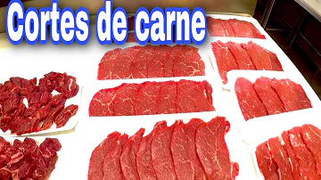 ¿Cuáles son los diferentes cortes de la carne en conserva?
