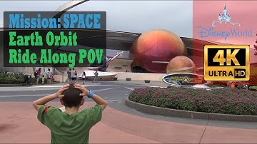 [4K] Mission Space Earth Orbit Ride Along POV - Epcot, Disney World
