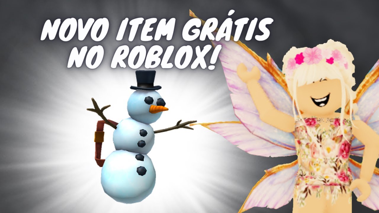 NOVO ITEM GRÁTIS NO ROBLOX - Mochila do boneco de neve de férias