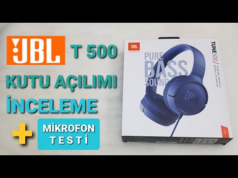 JBL T500 İnceleme - Kablolu Kulak Üstü Kulaklık Kutu Açılımı