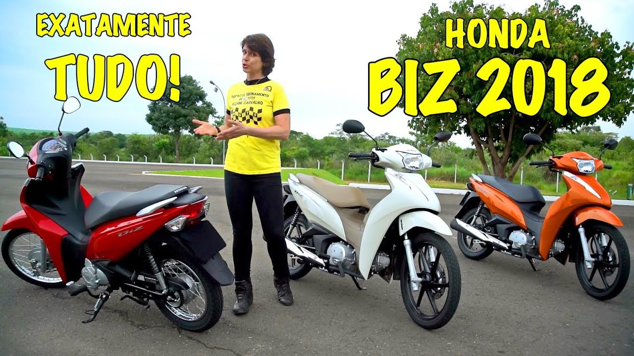 Tudo Sobre A Honda Biz 18 Apresentacao Teste Review Youtube