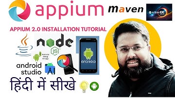 Appium 2.0 Installation Tutorial Part1 📲  NODE,  APPIUM , Android Studio| Step-by-Step Setup Guide