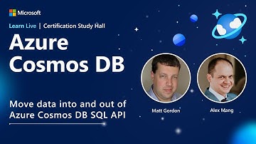 Learn Live - Move data into and out of Azure Cosmos DB SQL API