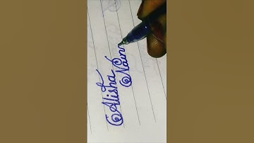 write alisha ,naina ,sana,marry in cursive handwriting #shorts #viral